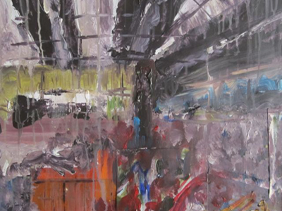 Workshop 1, 53 x 53cm, acrylic on paper